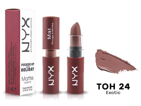 Creamy lipstick NYX Matte Lipstick matte, tone 24 Exotic wholesale